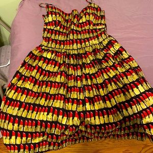 Wounded bird Bernie Dexter lipstick dress